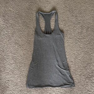 lululemon athletica Charcoal Racerback Tank Top